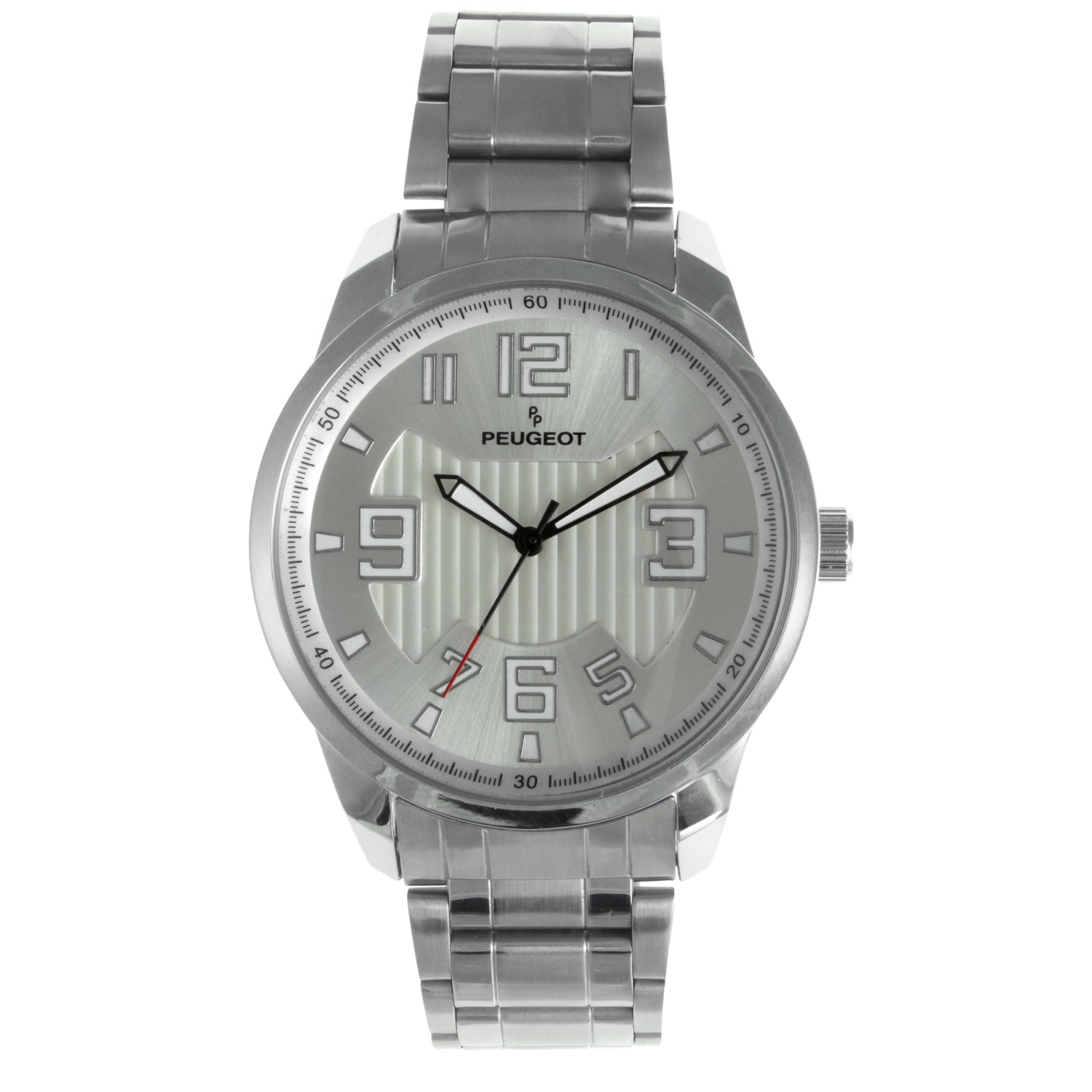Men's 44mm Silver Dial with Stainless Steel Bracelet