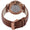 Men's 40mm Cream Dial Super Slim Leather Strap Watch