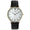 Men's 40mm White Dial Super Slim Leather Strap Watch
