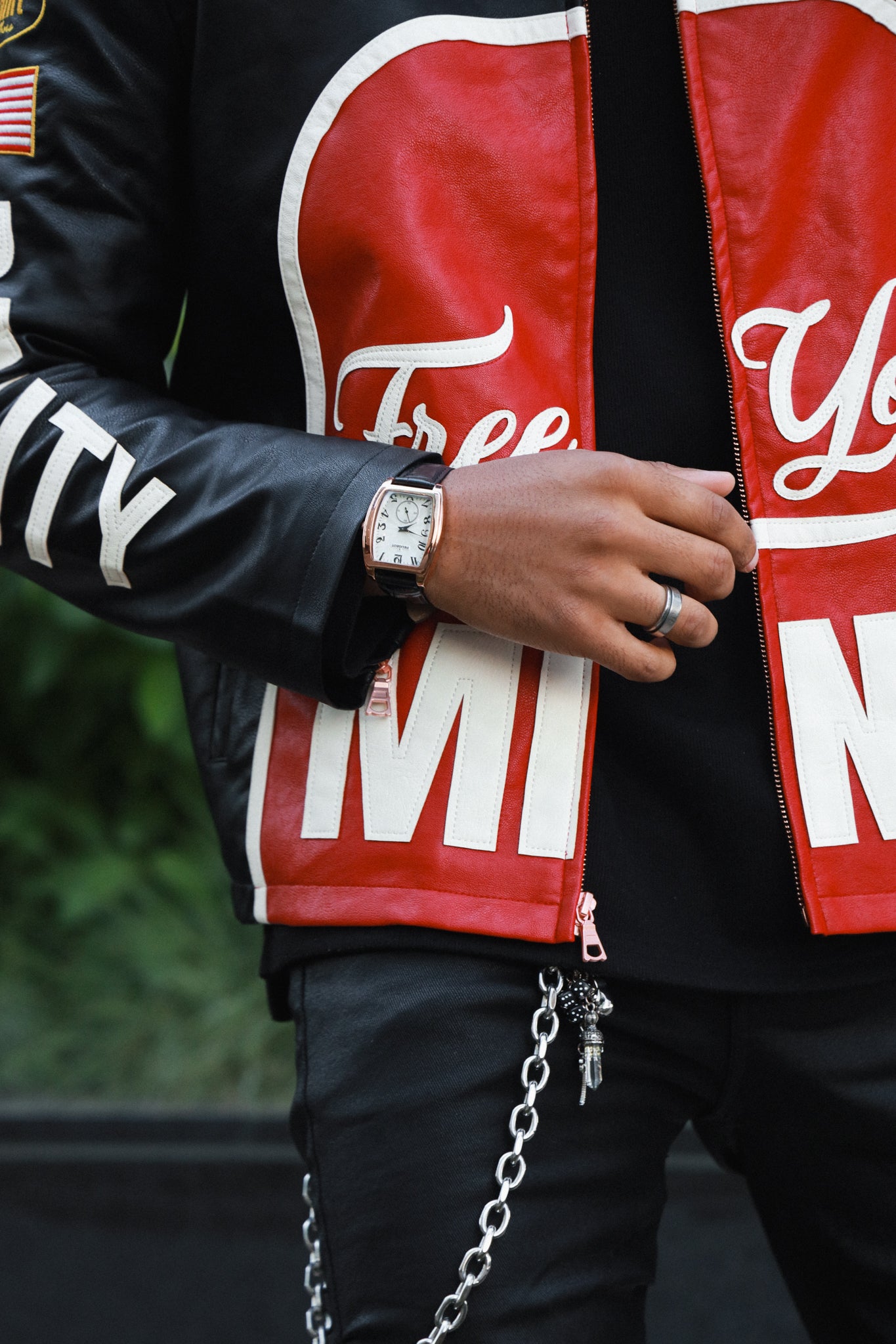 Men’s Vintage 50mm x 38mm Rose Gold Cushion Shaped Watch