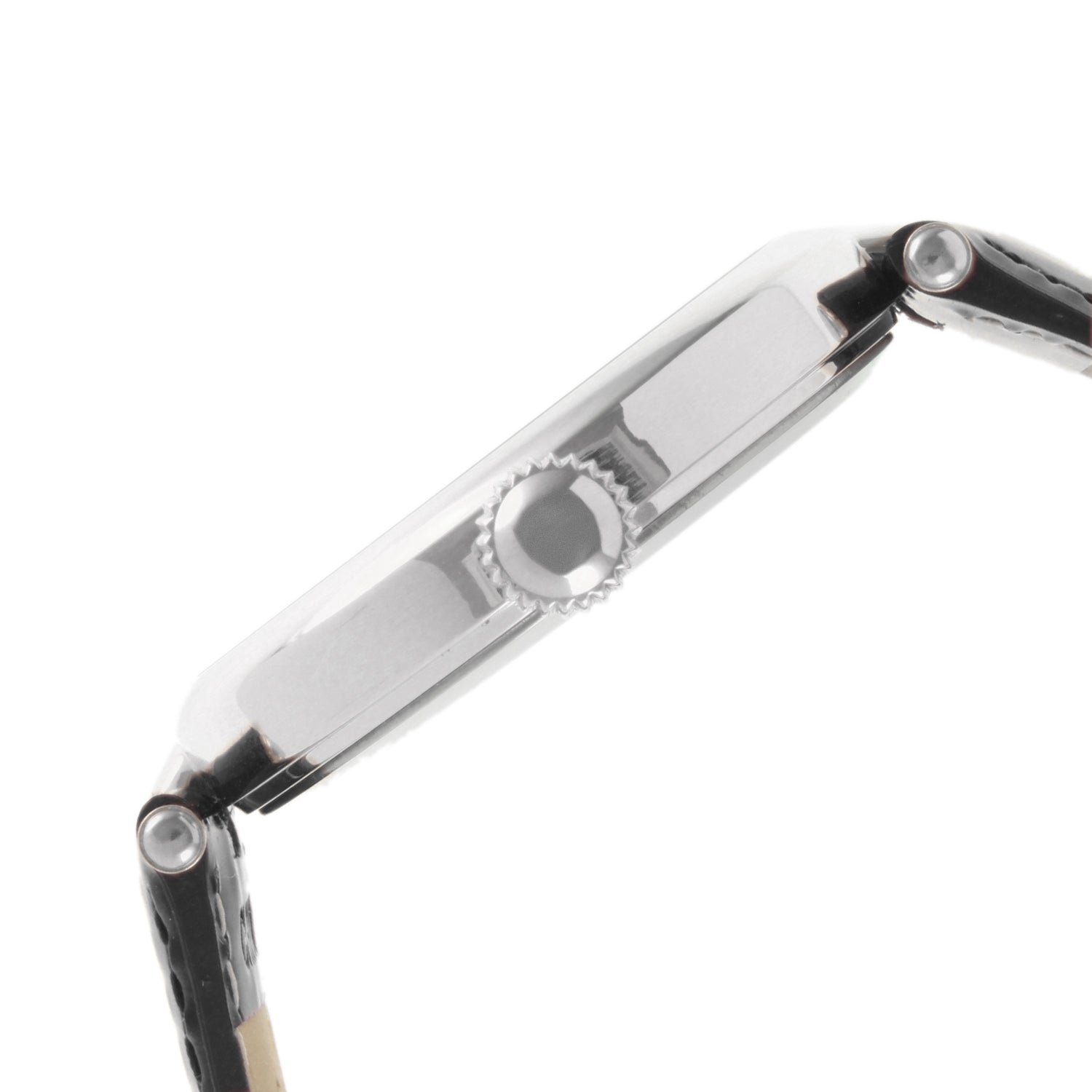 Women's 38mm Watch T-Bar Dress Black Leather Strap