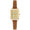 Women's 22mm Crystal Watch Gold Dial & Tan Strap