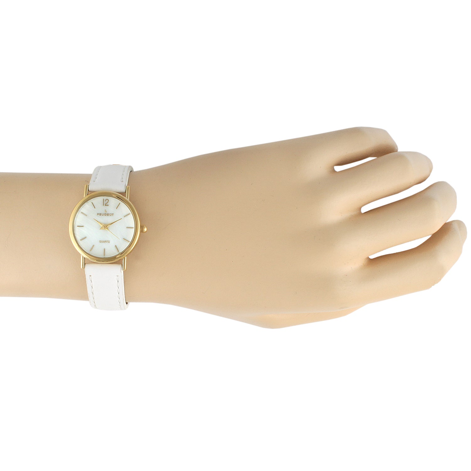 Women's Classic 24mm White Watch With Easy to Read Numerals
