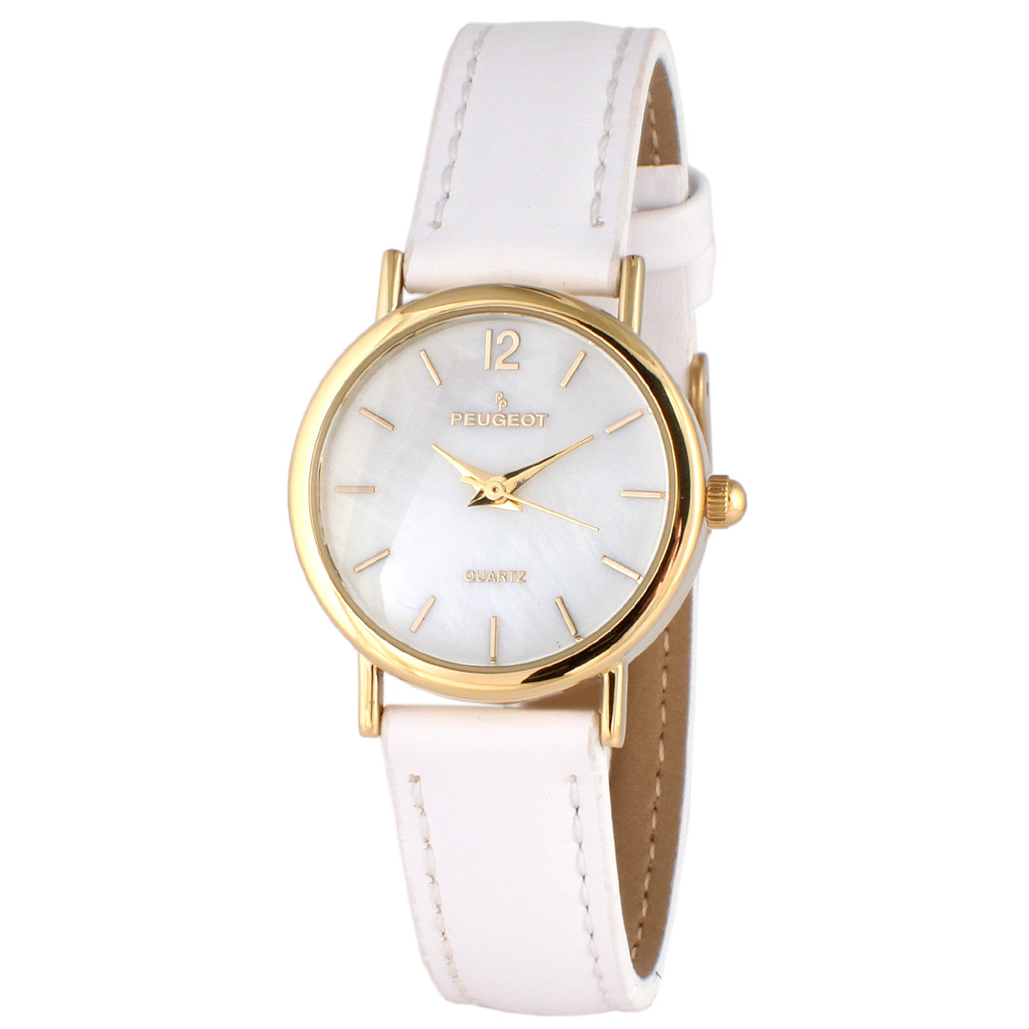 Women's Classic 24mm White Watch With Easy to Read Numerals