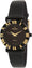 Women 29mm Midnight Black Watch with Raised Gold Roman Numerals