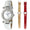 Women Crytal Watch Set  with 3 Interchangeable Straps