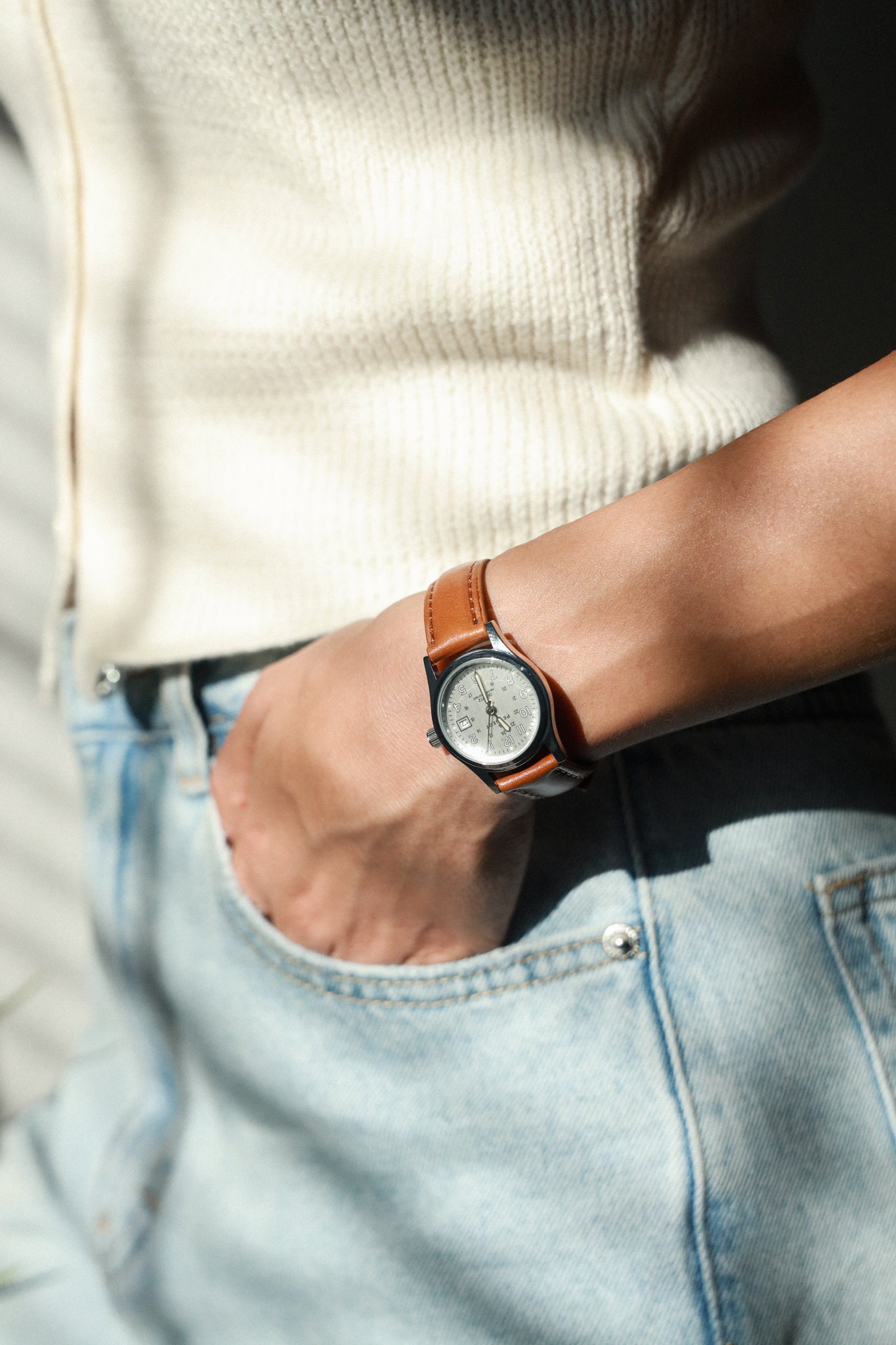 Peugeot Women’s Brown Nurses Sport Calendar Wrist Watch Easy Reader