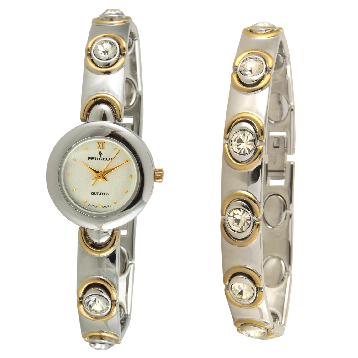 Women Crystal Watch with Matching Bracelet & Earing Gift Set