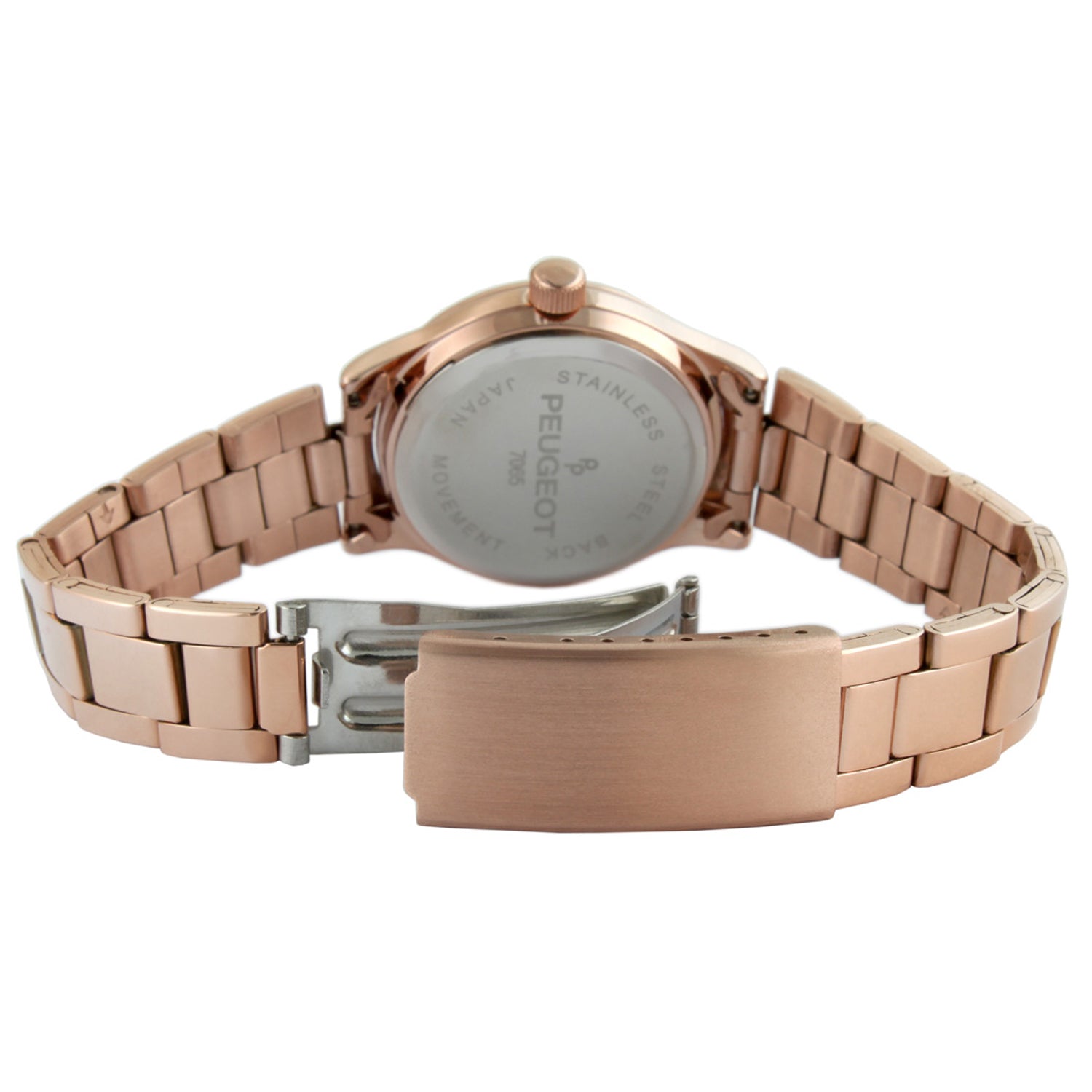 Women's Rose Gold Everyday Easy-Read 32mm Status Bracelet Watch