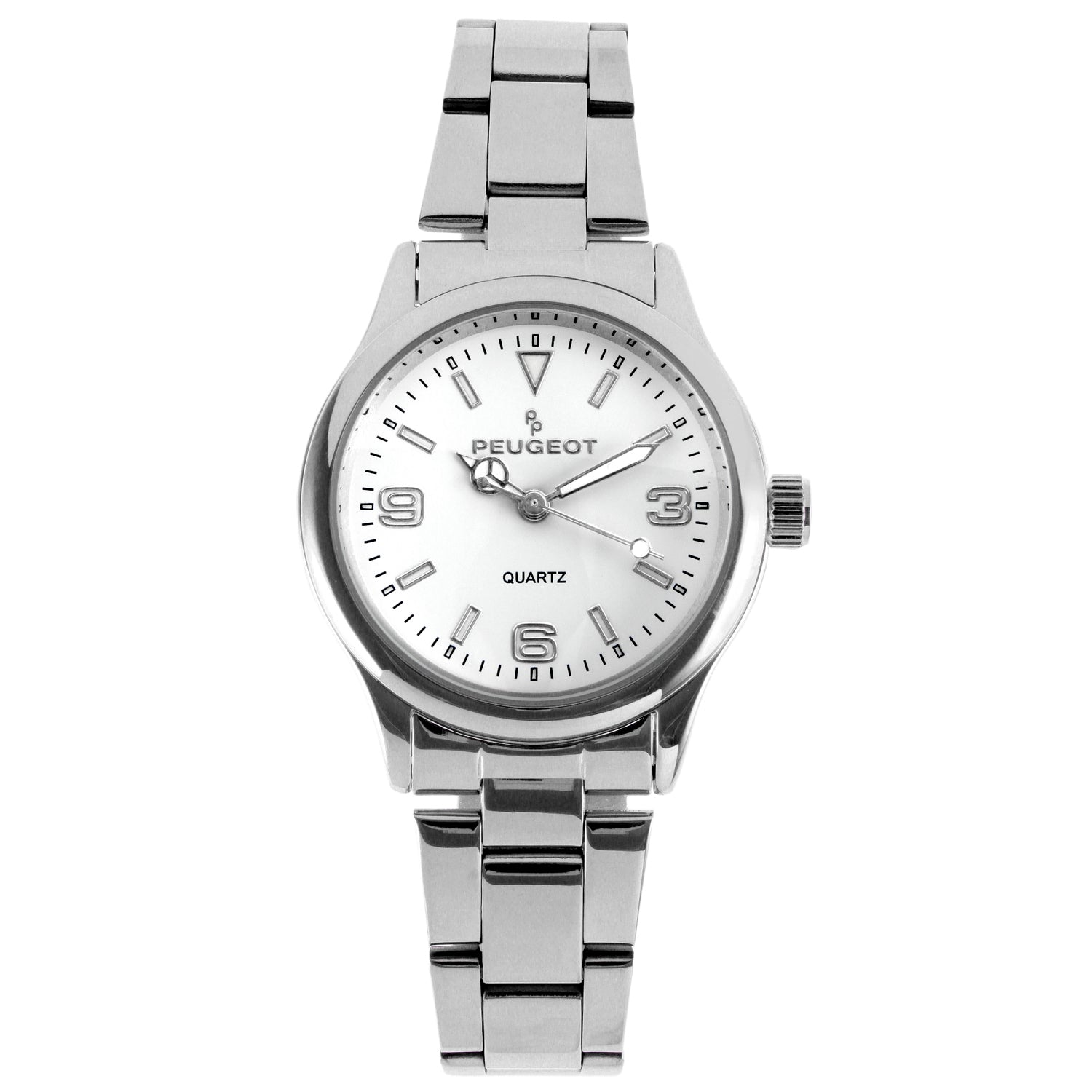 Women's Silver Everyday Easy-Read 32mm Status Bracelet Watch