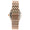 Women's Rose Gold 40mm Multi-Function Watch with Crystal Bezel