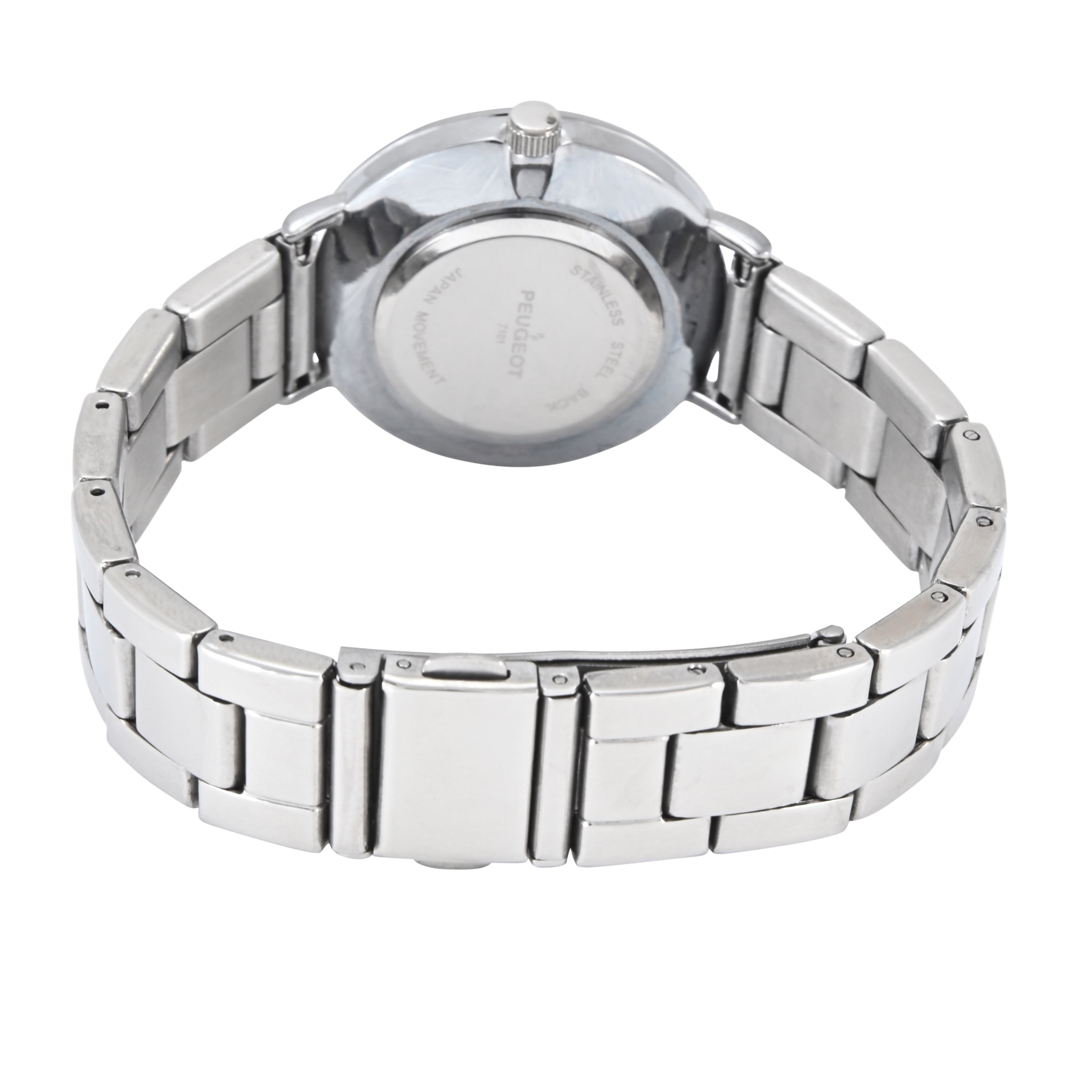 Women's Watch 30mm Blue Dial Sleek Stainless Steel Bracelet