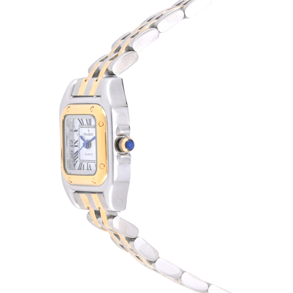 Womens 20x22mm Two-Tone Panther Link Bracelet Watch