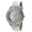 Women's Silver Crystal Couture Watch with White Leather Band