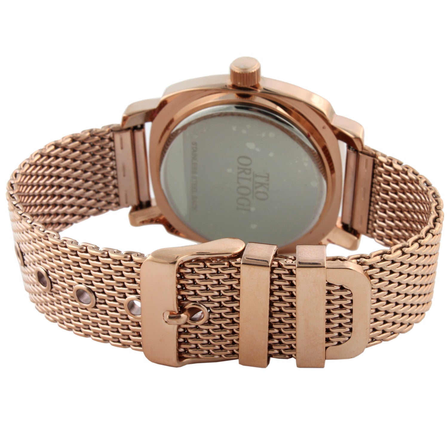 TKO 40MM Mesh Bracelet Watch - Rose Gold