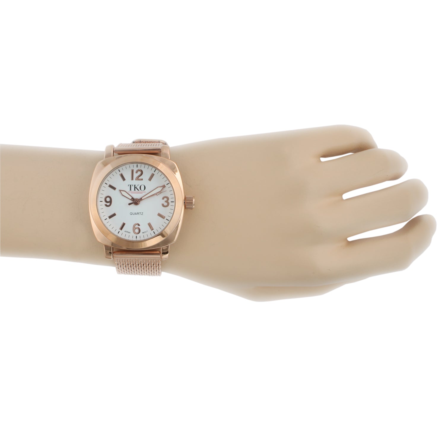 TKO 40MM Mesh Bracelet Watch - Rose Gold