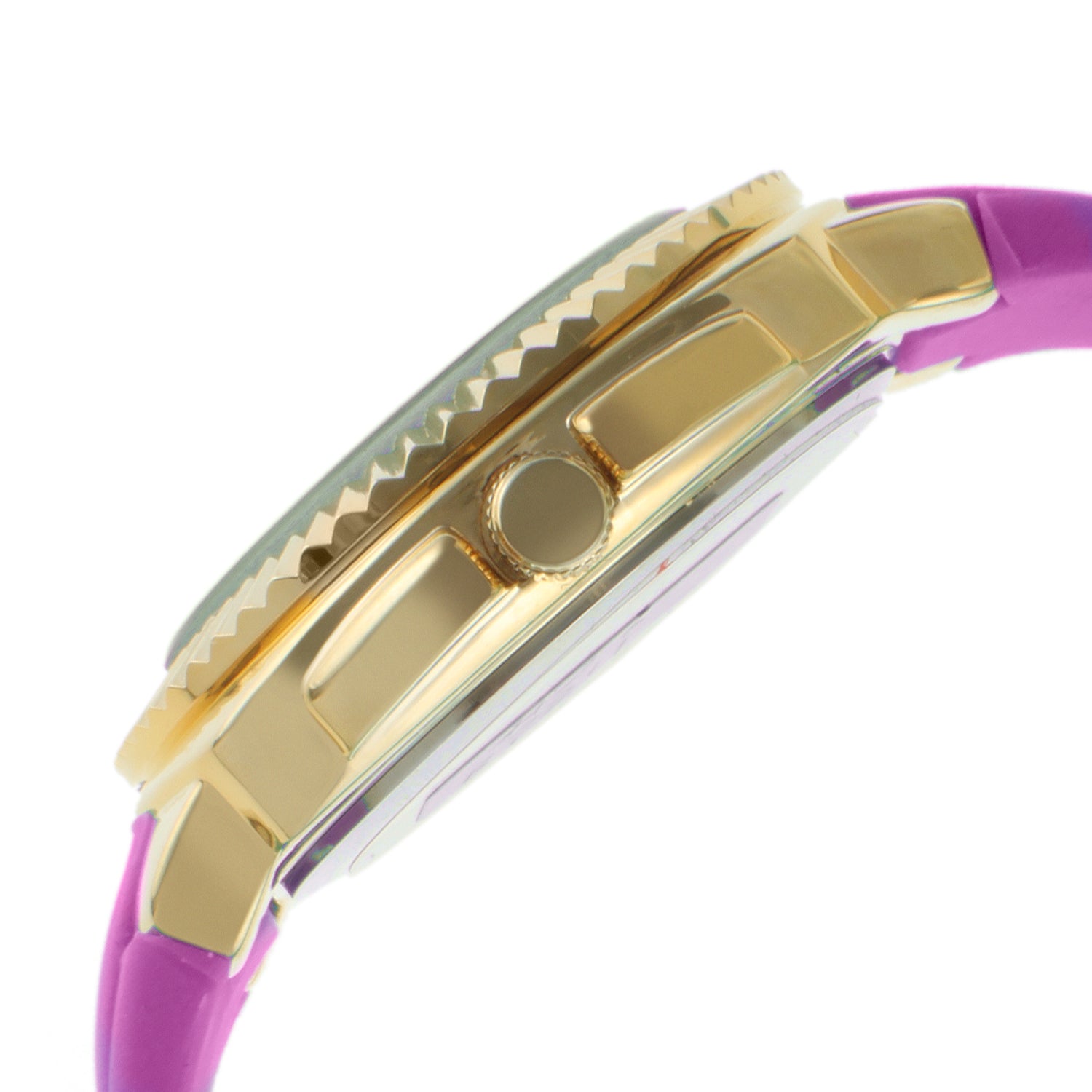 TKO Multi-Function Watch with Fluted Bezel - Purple