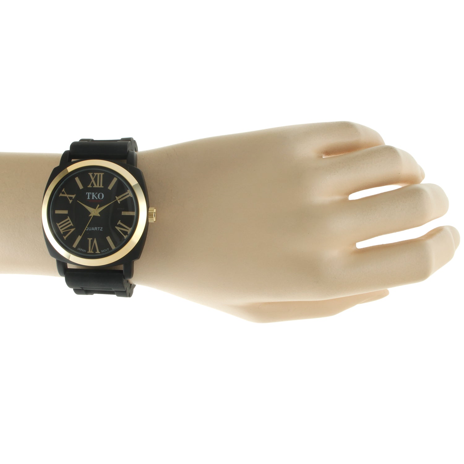 TKO Milano Fall Silicone Rubber Watch- Black