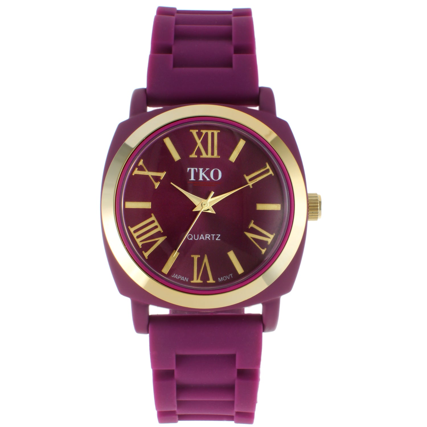TKO Milano Fall Silicone Rubber Watch- Purple