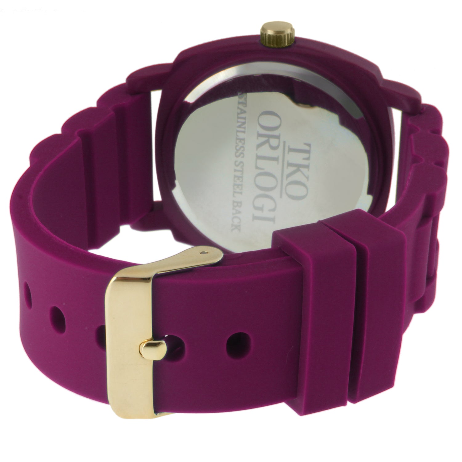 TKO Milano Fall Silicone Rubber Watch- Purple