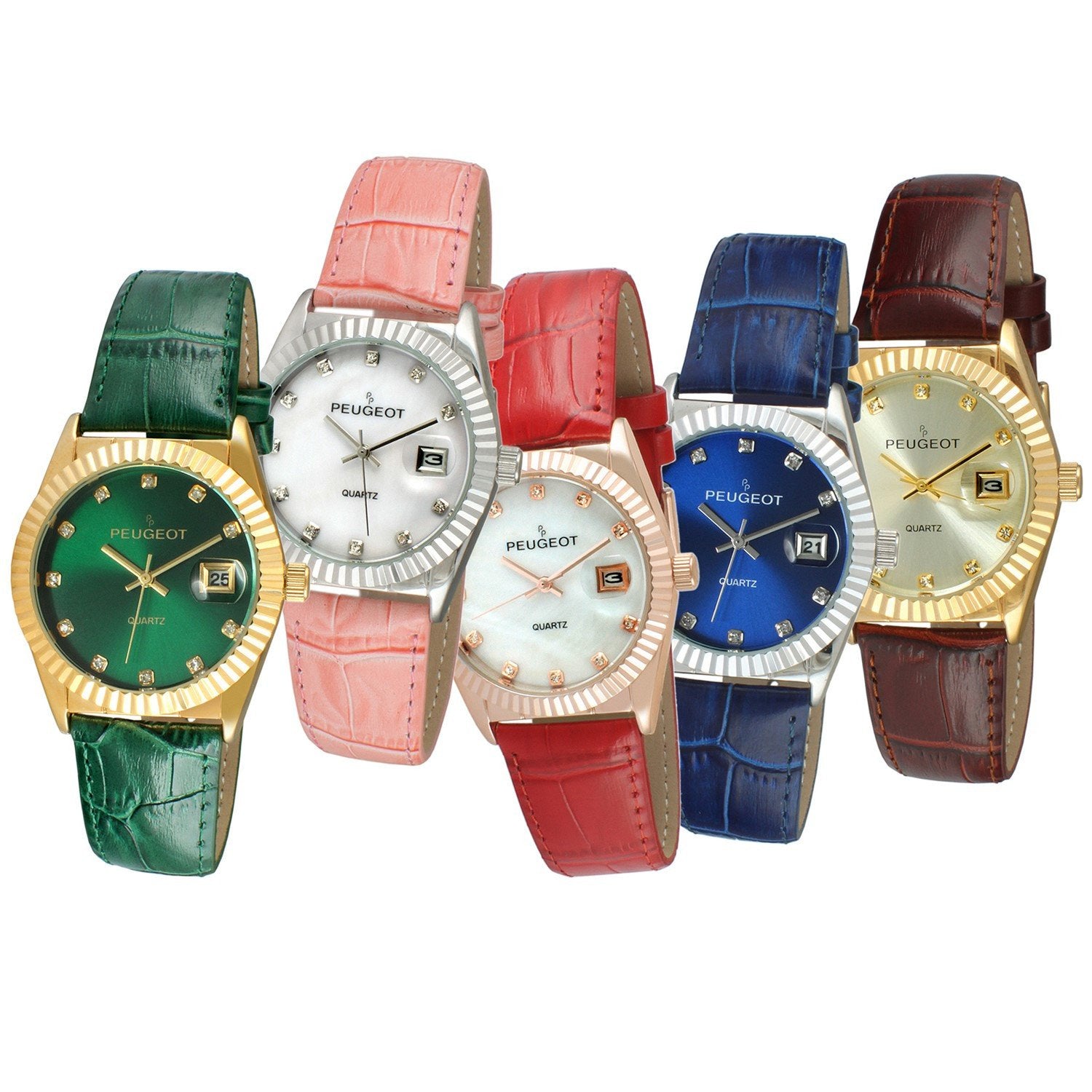 Group Shot- (left to right) Green, Pink, Red, Blue, Brown