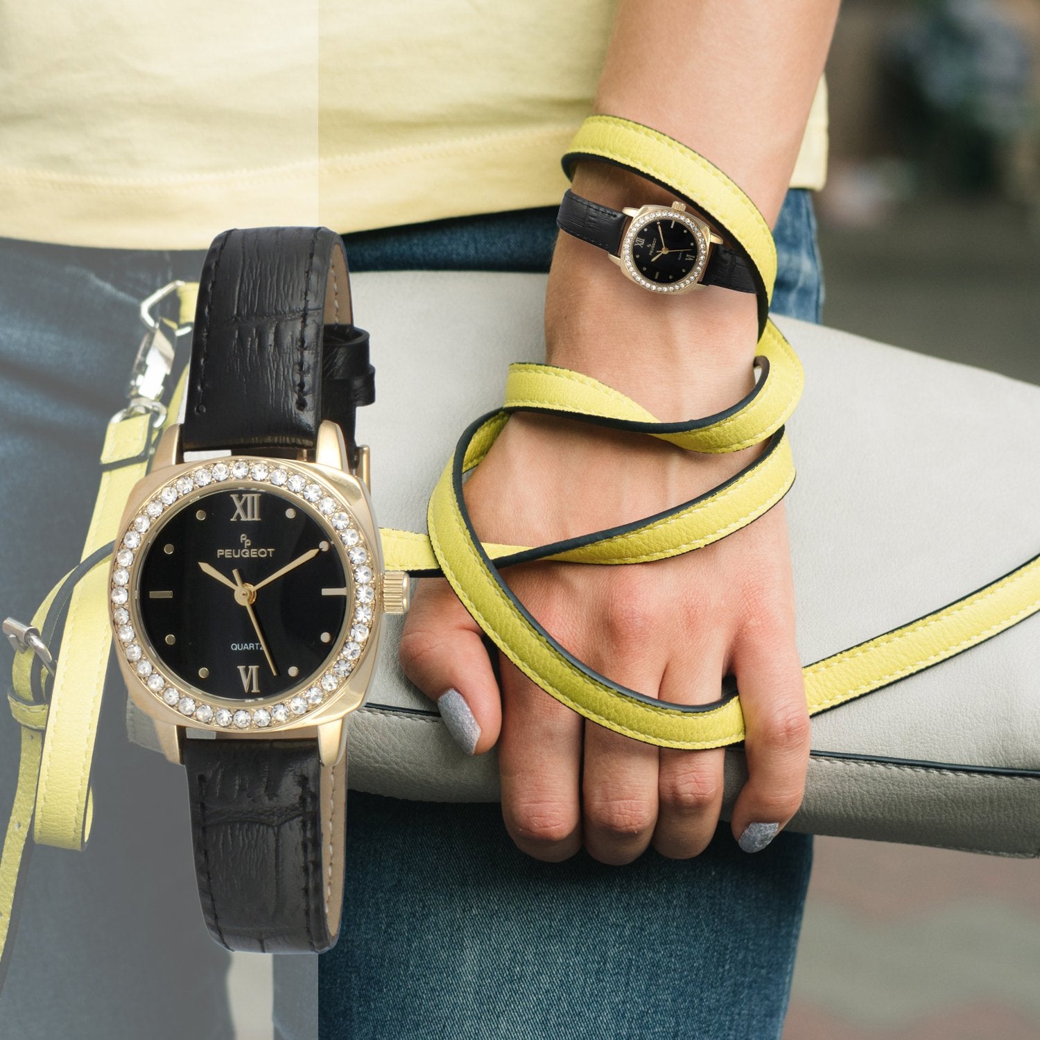 Action Shot- Black Variant on wrist