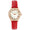 Women's Red 36mm Classic Watch with Crystal Bezel