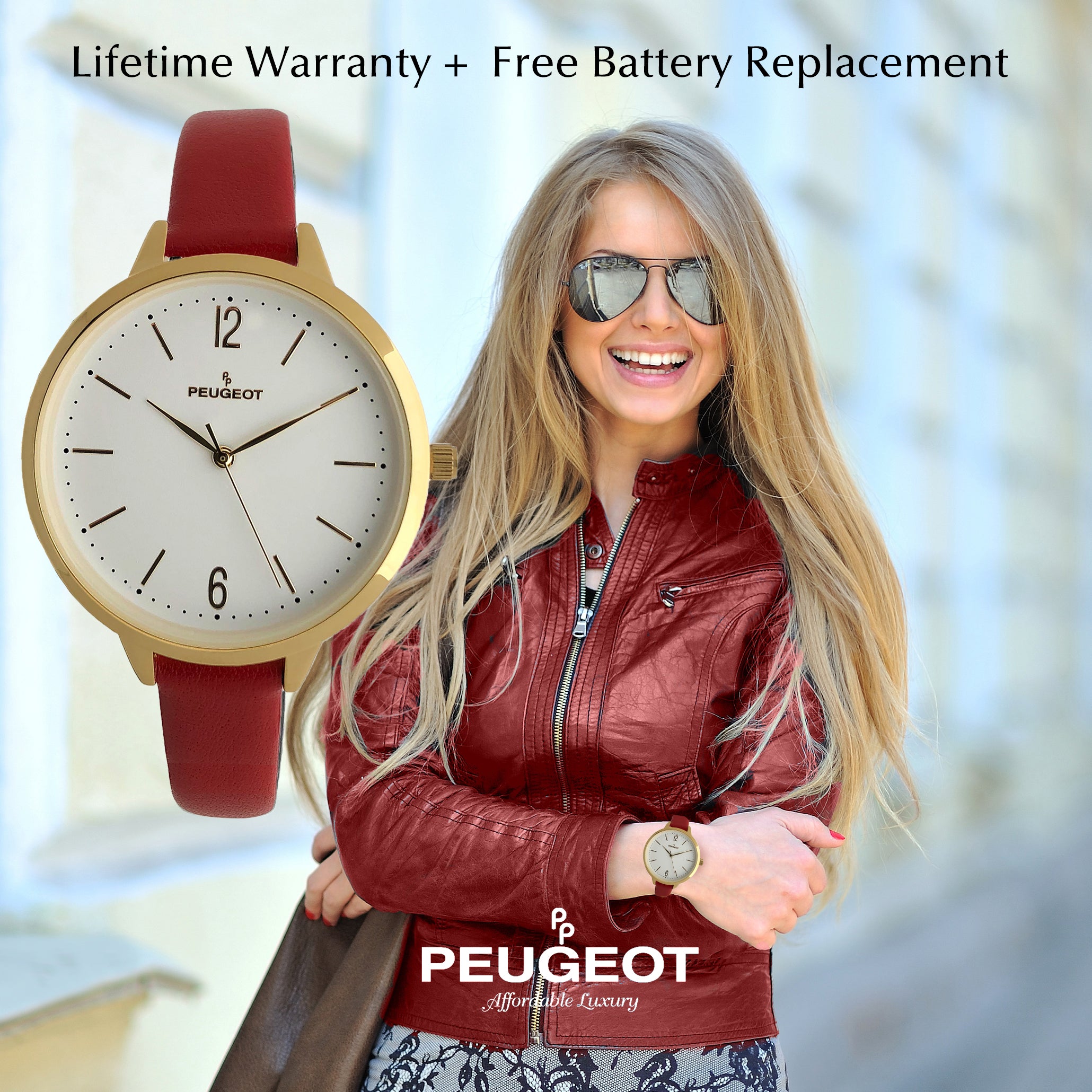 Women 38mm Red Watch Minimalist Skinny 11mm Strap