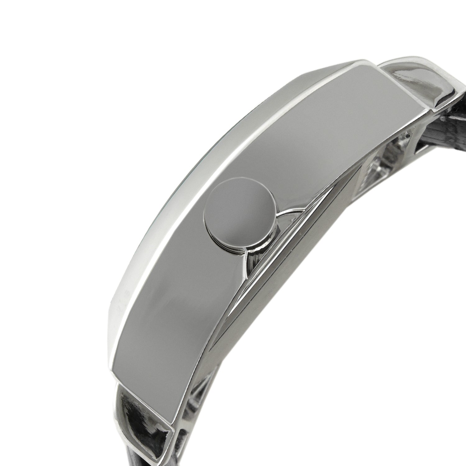 Women's Square 35x40mm Easy Read Big Face Watch with Leather Band