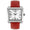 Women's Square 35x40mm Easy Read Big Face Watch with Leather Band