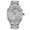 Women's 40mm Silver Boyfriend Bracelet Watch with Crystal Bezel