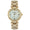 Women 38mm  Gold Plated Bracelet Watch With Crystal Bezel