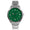 Women's 36mm Sport Watch with Green Dial and Stainless Steel Bracelet