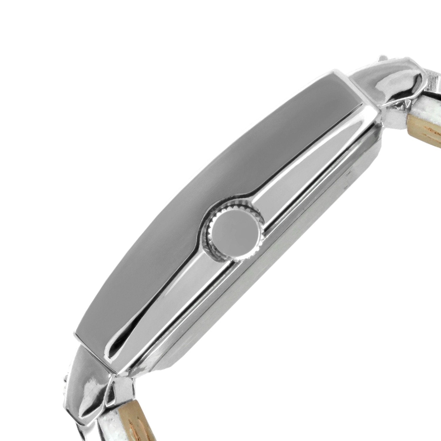 Women's Crystal Couture White Watch Pavet Face with Leather Bands