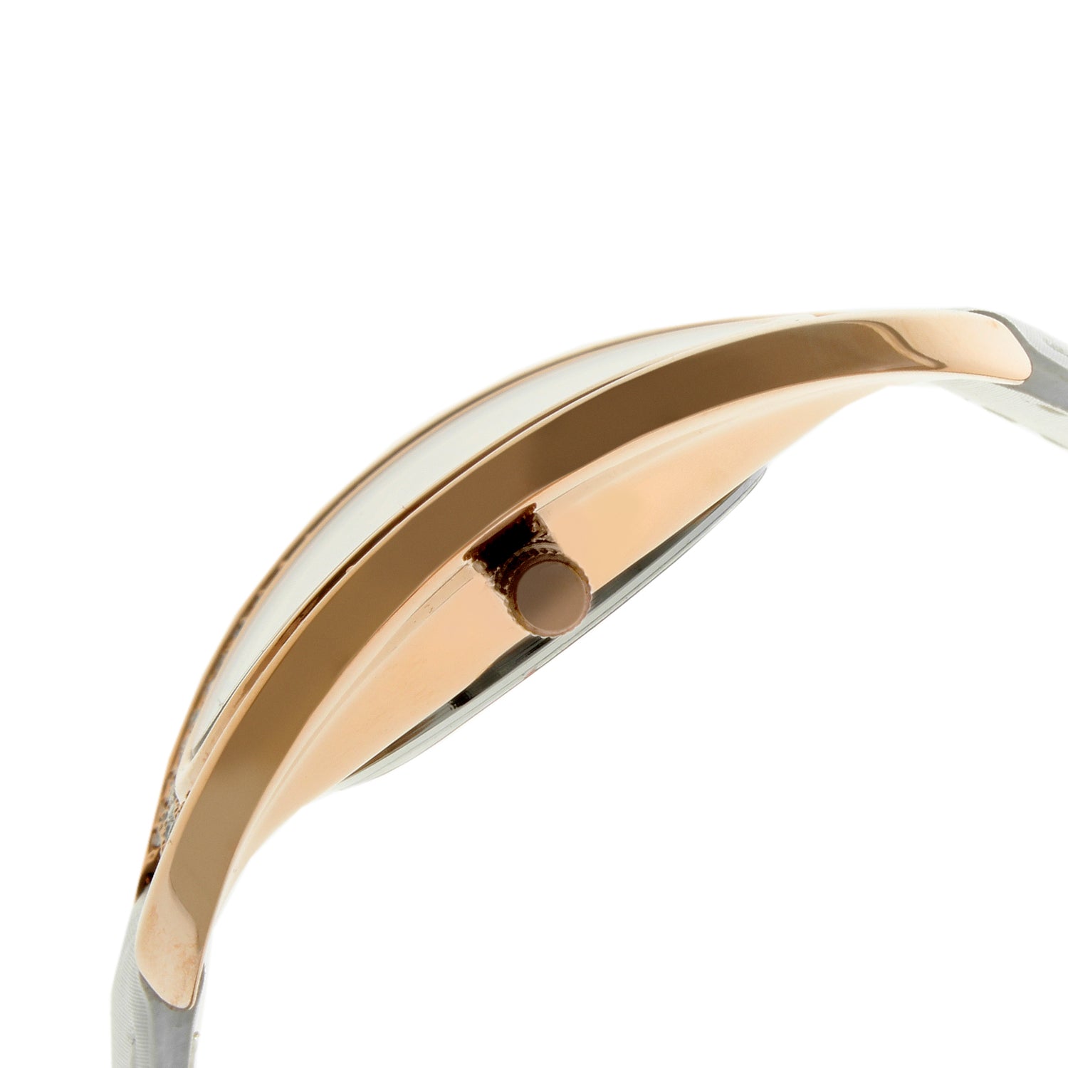 Women's Couture Crystal Rose Gold Watch with With Leather Band