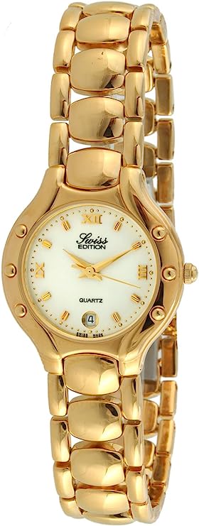 Swiss Edition Women's Watch with 23K Gold Plated Dress Bracelet Swiss Edition Women's Watch with 23K Gold Plated Dress Bracelet