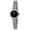 Women 22mm Round Silver Self-Adjust Link Bracelet Watch