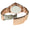 Women 36mm Sport Bezel Rose Gold Bracelet Watch
