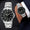 mens diver sport watch with stainless steel bracelet black dial with luminous easy to read markers. rolex styel bracelet fits most size man wrists.rotating bezel -liofetime warranty by Peugeot - japan qaurtz movement manufactured by Seiko 