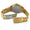 Men's 40mm Gold Face Fluted Bezel Gold Bracelet Watch