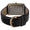 Men's 43 x 30 mm Black Vintage Tank Leather Strap Watch