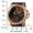Men's 50mm Brown Multi-Function Leather Strap Watch