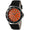 Men's 42mm Sport Bezel Watch with Orange Dial and Canvas Strap