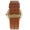 Men's 40mm Brown Minimalist Calfskin Leather Strap Watch