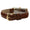 Women's 36x18mm Watch Glossy Brown Leather Strap