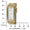 Women 36x18mm Watch Glossy Tan Leather Strap