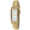 Women 36x18mm Watch Glossy Tan Leather Strap