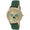 Women's 40mm Multi-Function Watch with Green Suede Strap