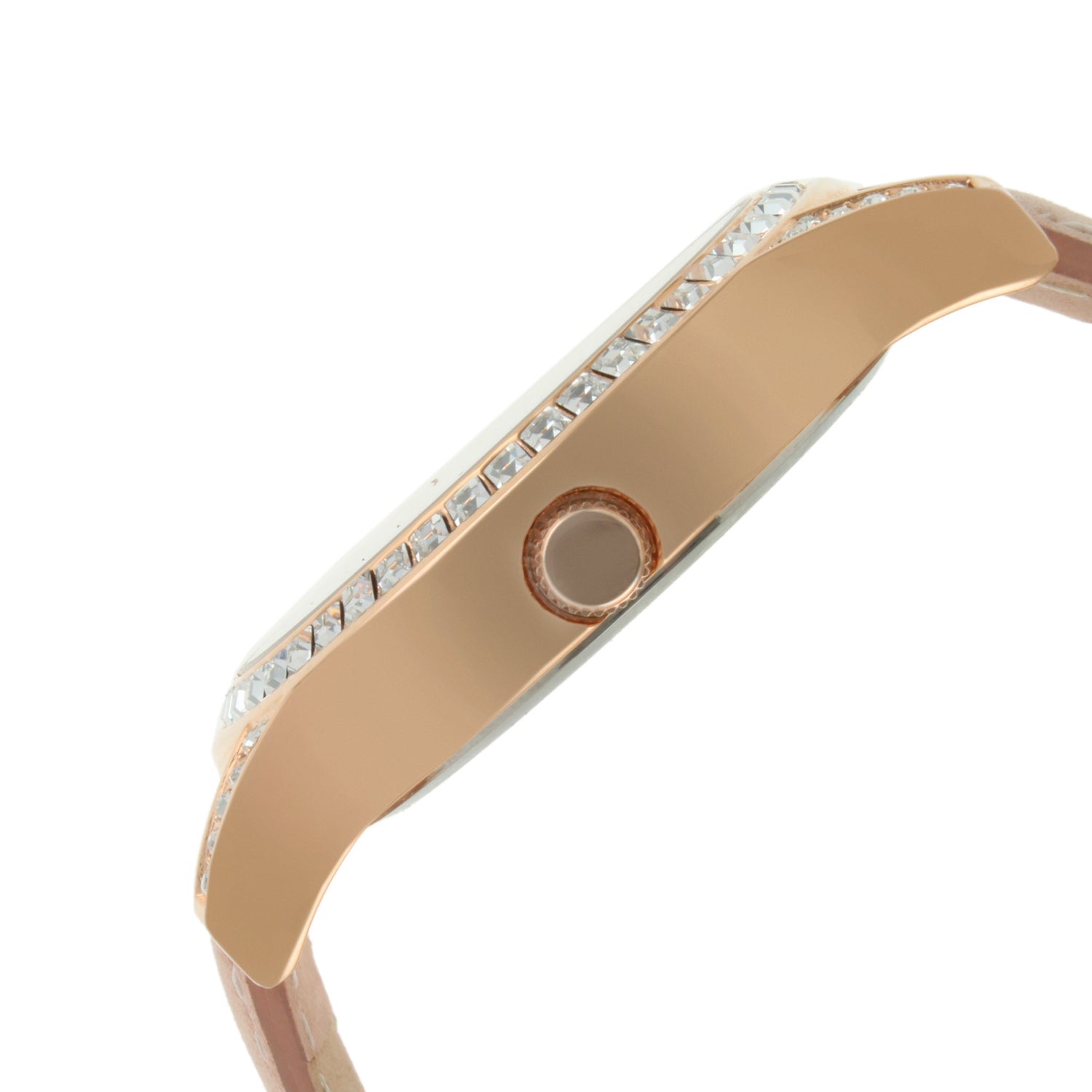 Women's 40mm Multi-Function Watch with Pink Suede Strap