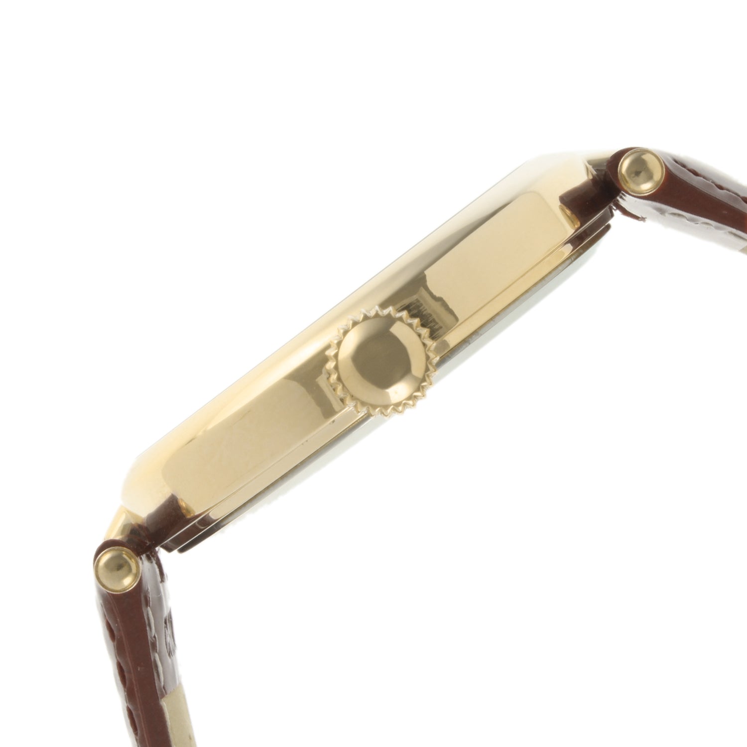 Women's 38mm Watch T-Bar Dress Brown Leather Strap